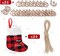 Christmas Advent Calendar Bags with Numbers for 24 Days Buffalo Plaid Timer Christmas Mini Stockings Wooden Advent Calendar Figure Countdown Calendar Candy Bags for Adults and Children's Xmas Parties